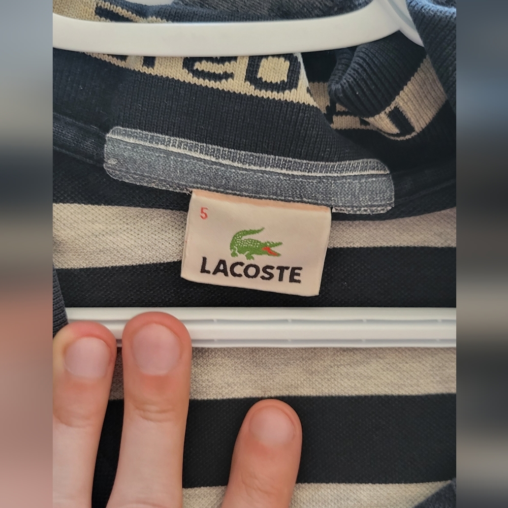 Striped medium Lacoste polo
